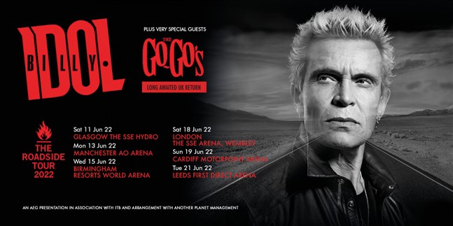Billy Idol: VIP Tickets + Hospitality Packages - AO Arena, Manchester